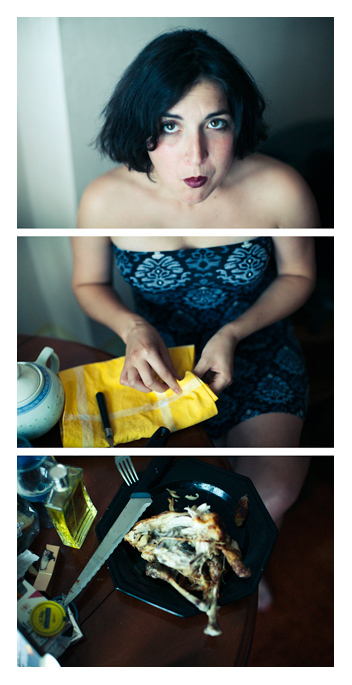 Manue - Dead Chicken Triptych by Tom Spianti