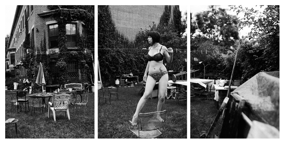 Miss Vivian - Garden Triptych by Tom Spianti