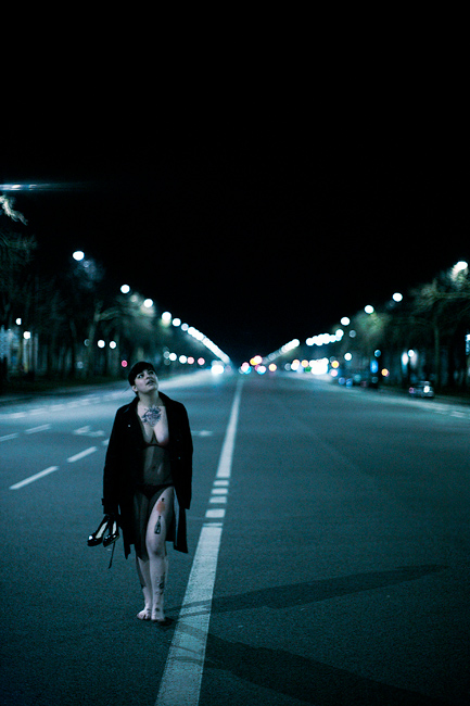 Armelle on the road by Tom Spianti