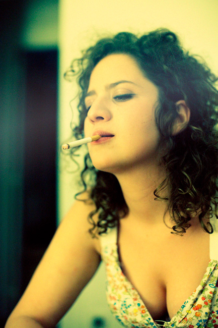 Melissa Smoking by Tom Spianti